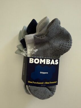 Bombas 4 pack  grippers ankle socks